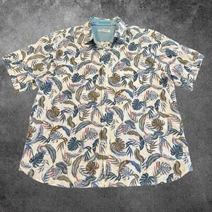 Tommy Bahama Hawaiian Shirt Mens XL Tall Tropical Camp Aloha Beach Button Up